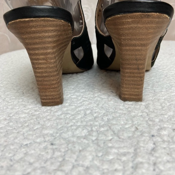 Franco Sarto Strap Lace up Peek A Boo Heels, 8.5 - Picture 5 of 12